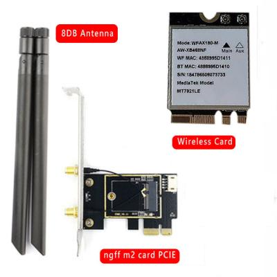 China Latest Product 802.11AX WIFI6 Ax1800 BT 5.2 pcie wifi card 2.4GHZ/5GHZ Wireless Network Card for PC With Factory Wholesale Price Te koop