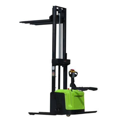 China Sale Outdoor Top Motor AC Motor Pump Full 1000kg Electric Straddle Scissor Stacker for sale