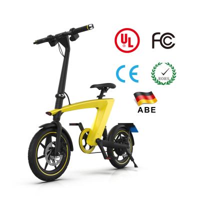 China Aluminum Alloy Flying Fish Motor 2 Wheel Electronic Bicycle 250W 25km/h Mini Electric Folding Bike for sale