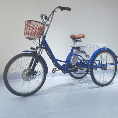 China Chinese Cargo Tricycle 36V 250W 10.4Ah 24 Inch Electric Tricycle for sale