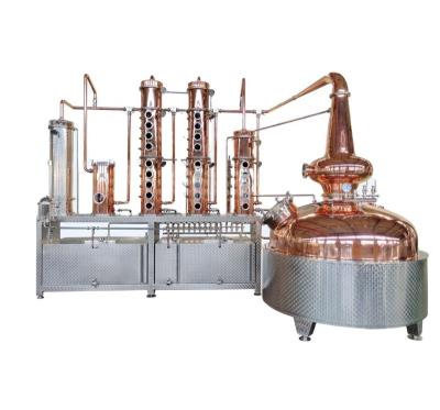 China Still Machinery Repair Shops 3000L 5000L Vodka Distillery Copper Pot With 20 Plates Column Whiskey Distiller Machine For Sale for sale