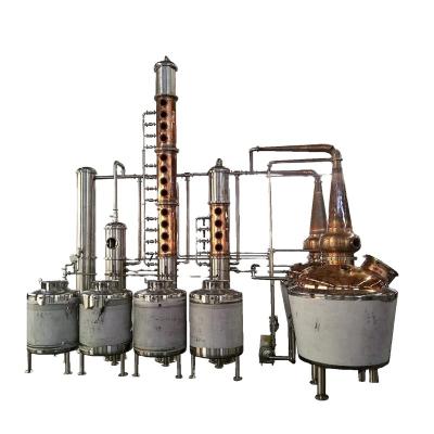 China Factory 100L 200L 300L 500L 700L home industrial alcohol distiller/small distillation equipment/alcohol distillery for sale for sale