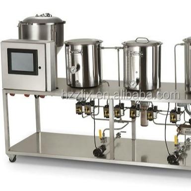 China Mixing line 304 stainless steel beer brewing fermentation equipment vat-material tank system agitator plant beer brewing equipment for sale