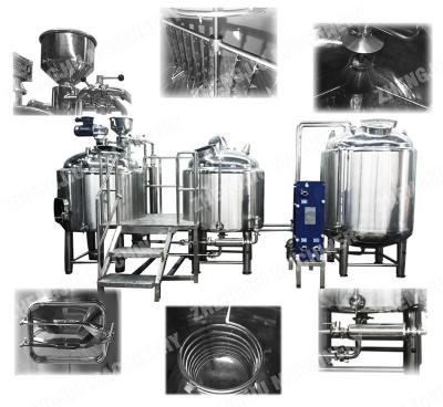 China Hotels 250l/500l/5000l Mash Tank Machine Brewing Vat-Material Equipment With Agitator for sale