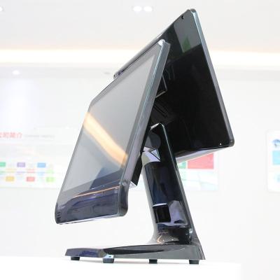 China Hotel/restaurant/mall/spermarket cheap terminal 15.6 inch POS supermarket cashier POS all in one touch screen dual POS system cash register for sale