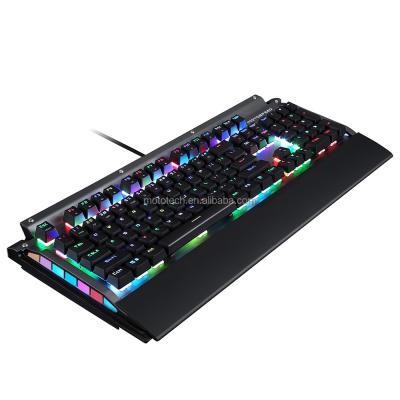 China 2017 New OEM Keyboard 104 Keys RGB Blacklight ERGONOMIC Mechanical Keyboard for Gaming, RGB Mechanical Keyboard for sale