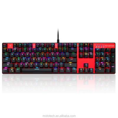 China CK104 Motospeed Gaming ERGONOMIC Mechanical Keyboard Multicolor Keycaps Mechanical Keyboard for sale