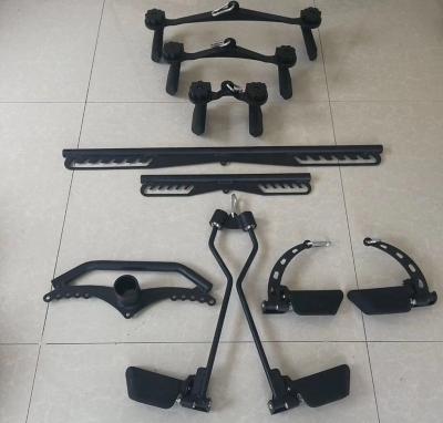 China Durable Mag Grip Handle All Size 8 Piece Home Used Weight Barbell Multi Functional Bar Trainer Set Built-in Pull Back Handle for sale