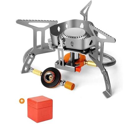 China 2022 Hotel Camping Gas Stove Windproof Outdoor Gas Stove Living Portable Folding Split Tourism Cooking Equipment 3500W Upgrade for sale