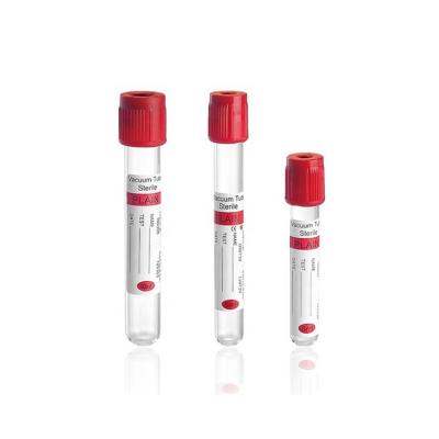 Cina 3 ml, 5 ml, 10 ml per uso singolo Ce Test di laboratorio approvato Assorbimento di sangue a vuoto Tubo semplice con capo rosso in vendita