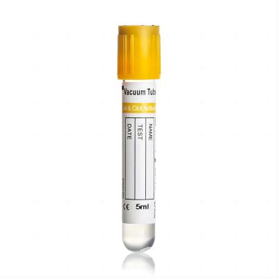 Cina 3ml,4ml,5ml,10ml Medical Use Disposable Top Gel And Clot Activator Sst Lab Vacuum Blood Collection Tube in vendita