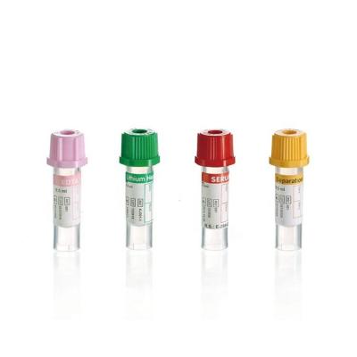 中国 Disposable Plastic Micro Blood Collection Tube 0.25ml/0.5ml/1ml Micro Plain Gel Separator Serum Tube 販売のため