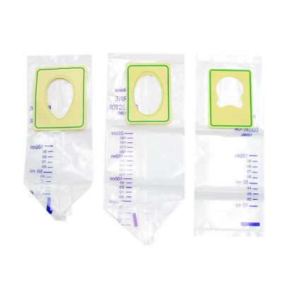 Cina Medical Disposable For Kids PVC Hospital 100ml 200ml Pediatric Urine Bag Baby Bag Urine  Pediatric Urine Collector in vendita