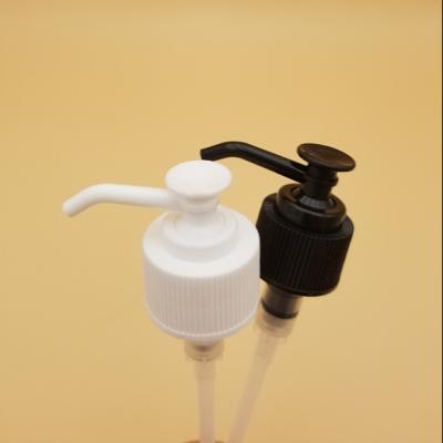 China Liquid Soap 28/410 Soft Closure Lotion Dispenser Pump Top Non Refillable With Long Spout for sale