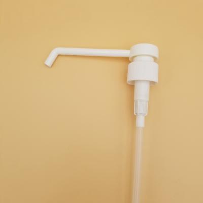 China Long Spout Screw Hand Soap Dispenser Cream Lotion Pump Plastic Non Refillable Plastic Liquid Lotion Pump Medical Plastic for sale