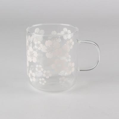 China Coffee Cold Color Tumbler Color Changing Glass Mugs for sale