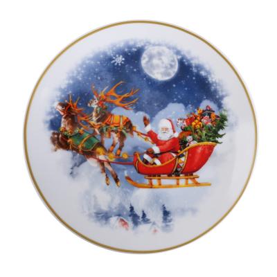 China Sustainable Christmas Dinnerware Ceramic Dish Can Be Customized Logos for sale