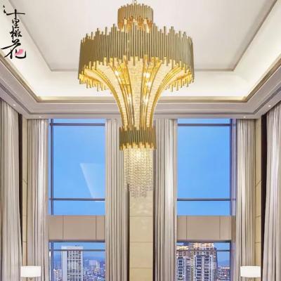 China Large Pineapple K9 Modern Custom Made High Quality Crystal Pearl Art Light Luxury Chandelier for sale