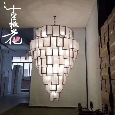 China Modern Acrylic Led Ceiling Light Tiles Lamp Modern Pendent Chandeliers for sale