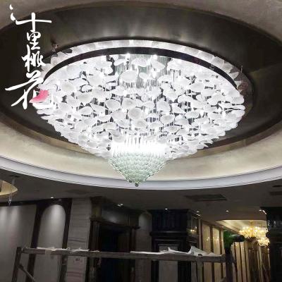 China Flower Drop Series Modern Luxury Glass Chandelier for sale