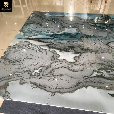 China Europe Building Materials Silver Marble Look Butterfly Non Slip Lappato Porcelain Wall Tiles Design Living Room Patterned Tiles for sale