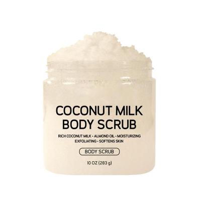 China Organic Exfoliator Body Care Chocolate Coconut Milk Lavender Vitamins Exfoliating Whitening Relief Body Scrub for sale