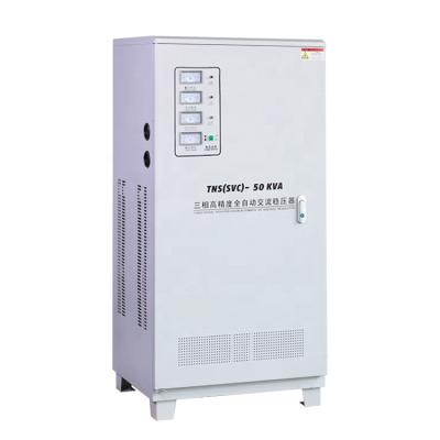 China Voltage Regulation / Stabilization TNS 50KVA 380V Servo Motor Type 3 Phase Voltage Regulator Stabilizer for sale