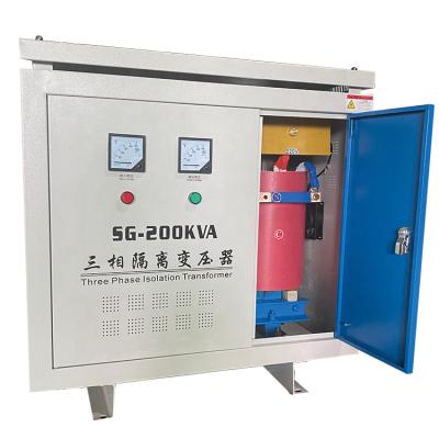 China Customized 200KVA 480V Three Phase Auto Power To 220V Step Down Dry AC Isolated Low Voltage Transformer for sale