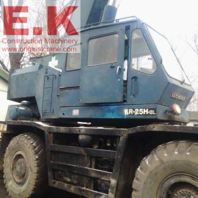 China 25ton used Japanese hydraulic jib trucked kato rough terrain crane (KR25H-III) for sale