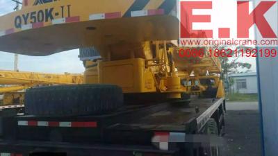 China 2010 XCMG mobile crane truck crane boom crane 50ton hydraulic crane (QY50K) for sale