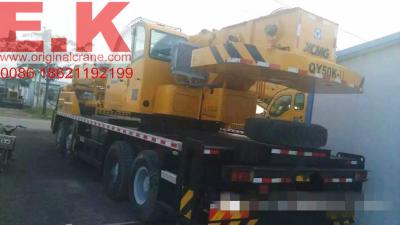 China 2012 XCMG mobile crane truck crane boom crane 50ton boom truck crane (QY50K) jib crane for sale