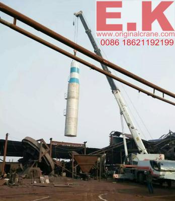 China ZOOMLION 70ton hydraulic jib crane mobile crane truck lifting equipment (QY70K) for sale