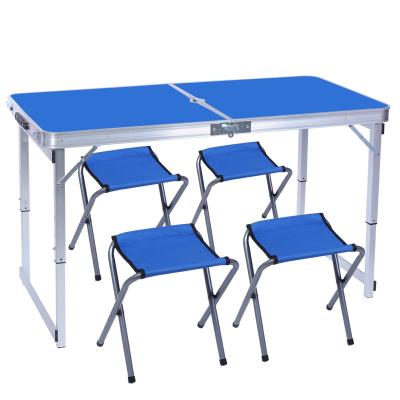 China Custom Lightweight Outdoor Portable Suitcase Game Beer Pong Easy Carry Aluminum Collapsed Table Folding Outdoor Table Set for sale