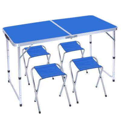 China Wholesale Portable Aluminum Garden Table Patio Table Picnic Folding Table and Chairs Easy Carry Foldable Camping Outdoor Set for sale