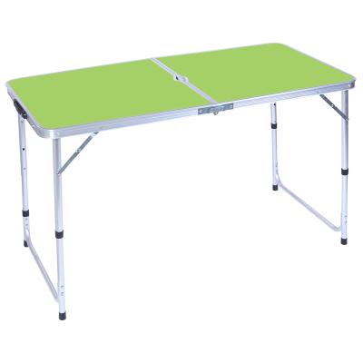 China Easy Carry Portable Garden Camping Dining Picnic Folding Table Outdoor Table With Umbrella Hole for sale