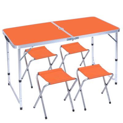 China Rectangular Portable Easy Carry Dining Table Camping Extendable Picnic Folding Outdoor Foldable Table for sale