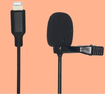 China Lavalier Microphone For Iphone Plug Professional Wired Mini Lapel Clip Lavalier Microphone Teacher Live Broadcast Hands Free Mic Mike for sale