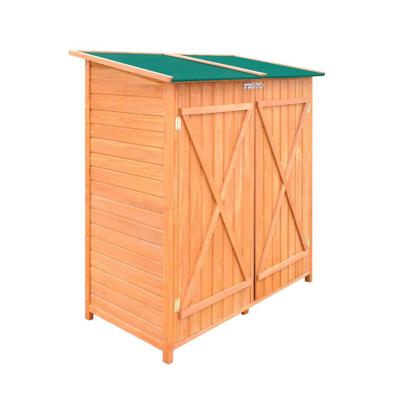 China Easily Assembled Classical Waterproof Wooden Home Garden Tools Sheds Storage Outdoor Cabinet for sale