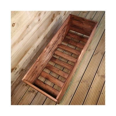 China Durable Chinese Supply Easy To Use Raised Garden Bed Solid Wood Planters for sale