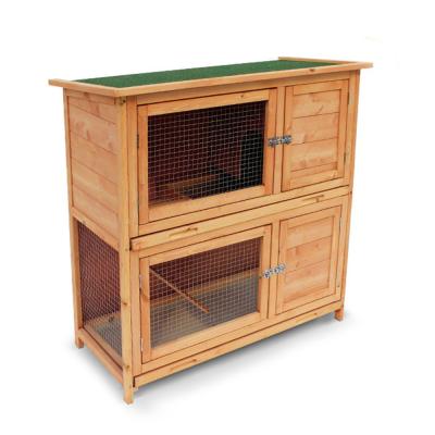 China Limited Time Wooden Shed Hutch Lifetime Breeding Chicken Cage Long Wooden Rabbit Hutch House for sale