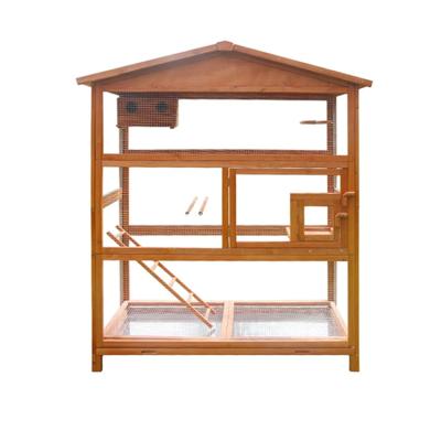 China Recommended Products Good Appearance Wooden Bird Cage Durable Wooden Bird Cages for sale