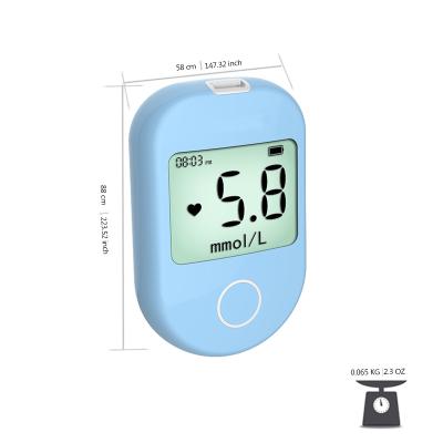 China Plastic Intelligent Digital Blood Glucose Meter Household Blood Sugar Testing Equipment Diabetes Glucometer Blood Sugar Machine for sale