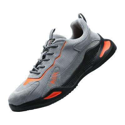 China Quality Steel Light Weight High Toe Steel Toe Shoes For Men Safety Work Casual Sneakers With Rubber Sole for sale