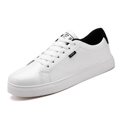 China CUSHIONING Cheap Men's Sneakers PU Fashion Canvas Shoes Outdoor Breathable Non-slip White Shoes Wholesale for sale