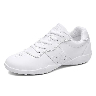 China Sports Bottom Active Soft Kids Aerobics Shoes White Competitive Fitness Shoes, Women's Sports Cheerleading Exercising Shoes for sale