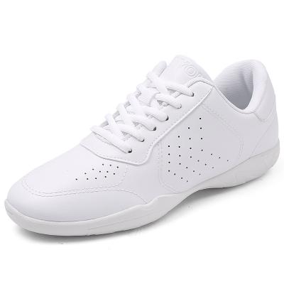 China Active White Competitive Sports Aerobics Shoes , Special Shoes For Kids Cheerleading Training for sale