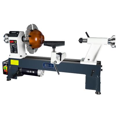 China Garment Shops 12 Inch Benchtop Variable Speed ​​Wood Lathe Machine With Digital Display for sale