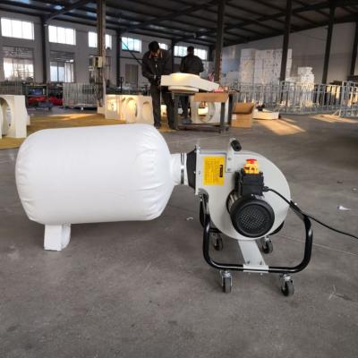 China Garment Shops Woodworking FM230 Induction Motor 750W Horizontal Bag Type Small Dust Collector For Furniture Factory for sale