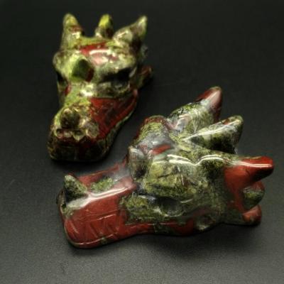 China China Cute Dragon Blood Dragon Shape Stone Skull For Gemstone Wholesale for sale