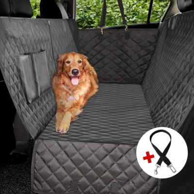 China New Design Travel Waterproof Dog Seat Cover For Backseat With Five Zippers Allowing People Seat With The Dog for sale